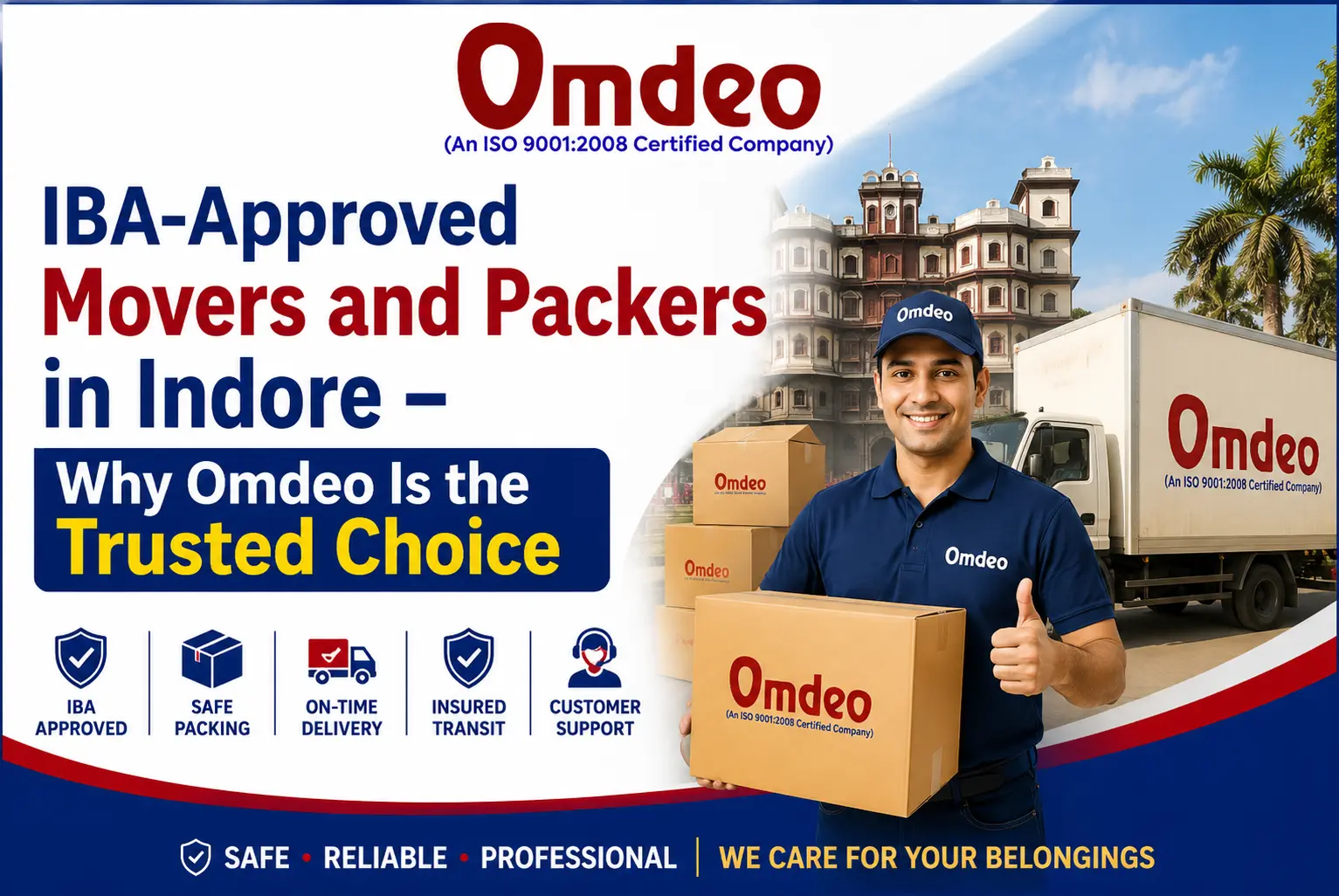 IBA-Approved Movers and Packers in Indore | Omdeo